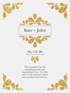 Gold Accent Wedding