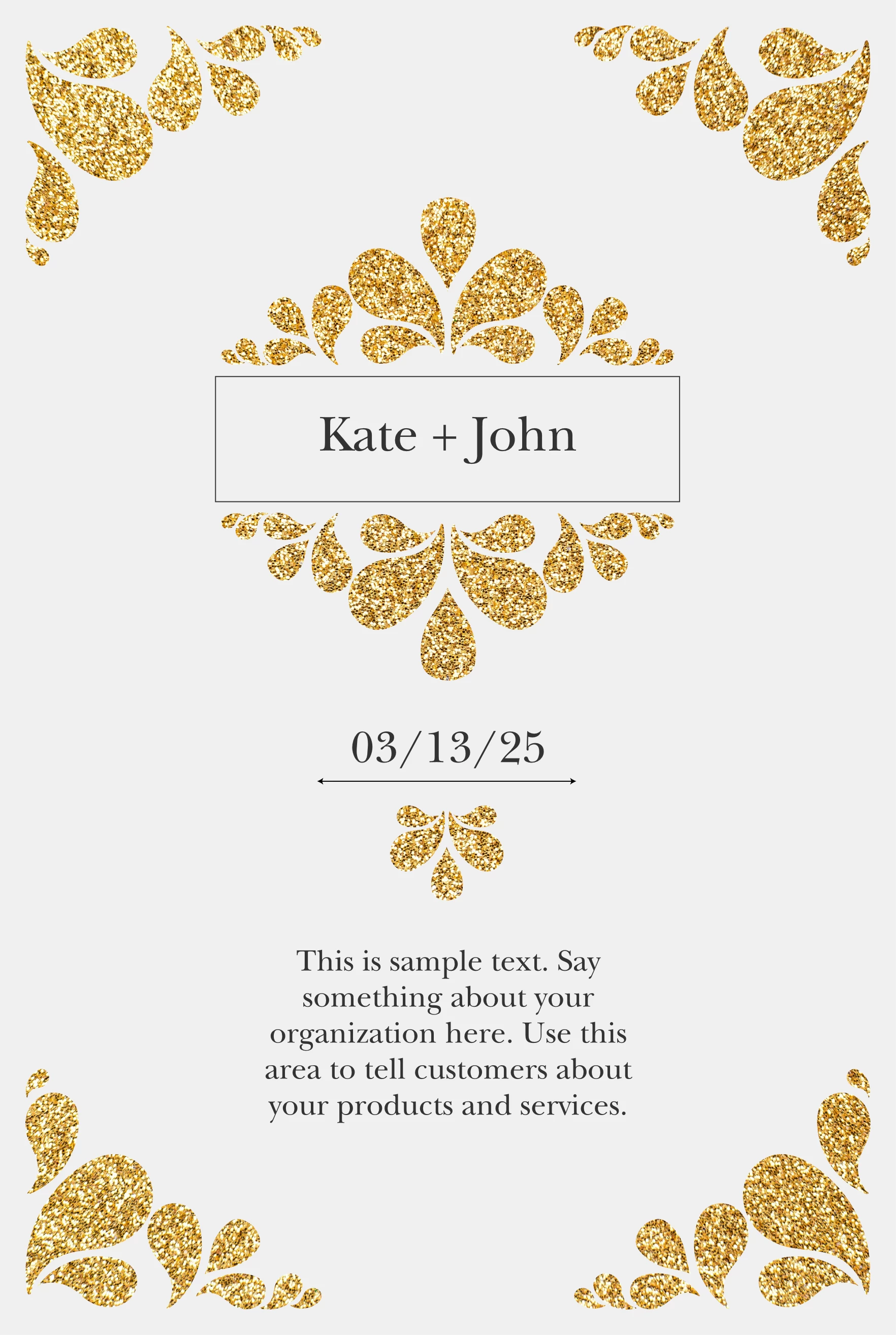 Gold Accent Wedding