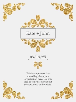 Gold Accent Wedding
