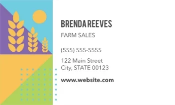 Geometric Farm Illustration