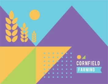 Geometric Farm Illustration