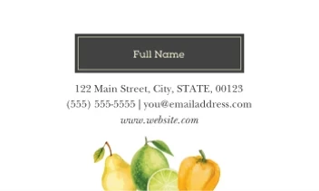 Watercolor Fruits Farm