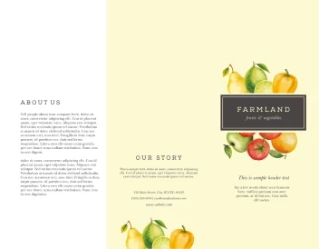 Watercolor Fruits Farm