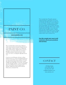 Painter Blue Paint Effect