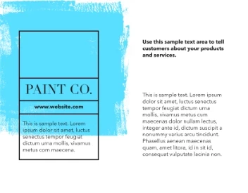 Painter Blue Paint Effect