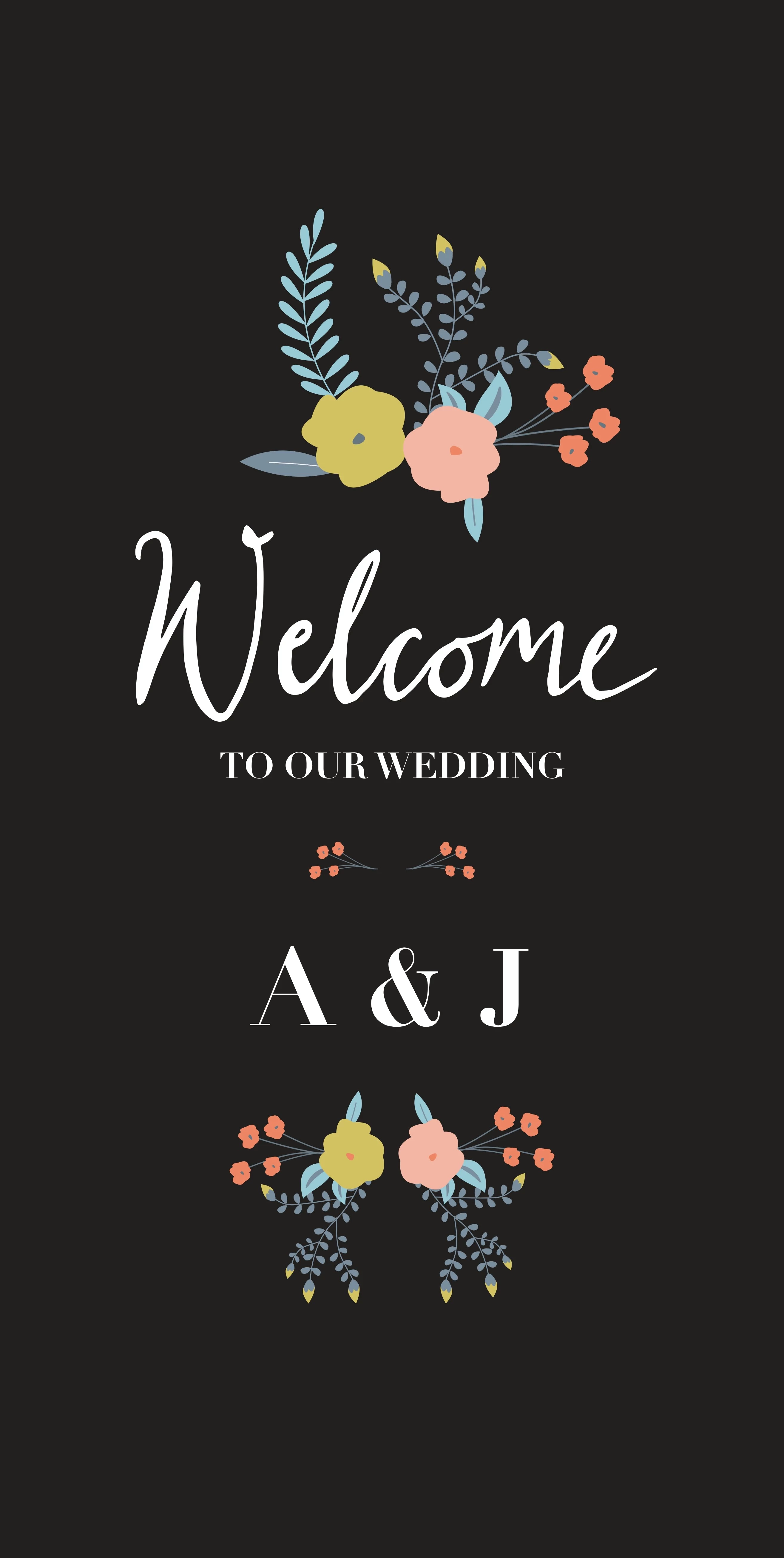 Flowers Calligraphy