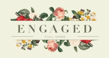 Vintage Flowers Engagement