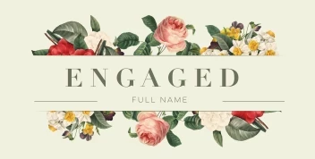 Vintage Flowers Engagement