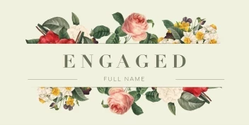 Vintage Flowers Engagement