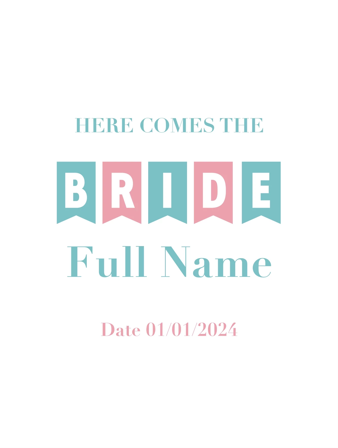 Bride Bunting