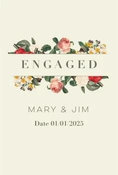 Vintage Flowers Engagement