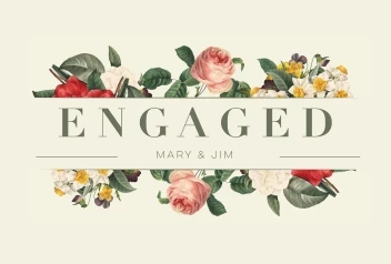 Vintage Flowers Engagement 1