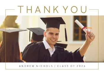 Grad Thank You Frame