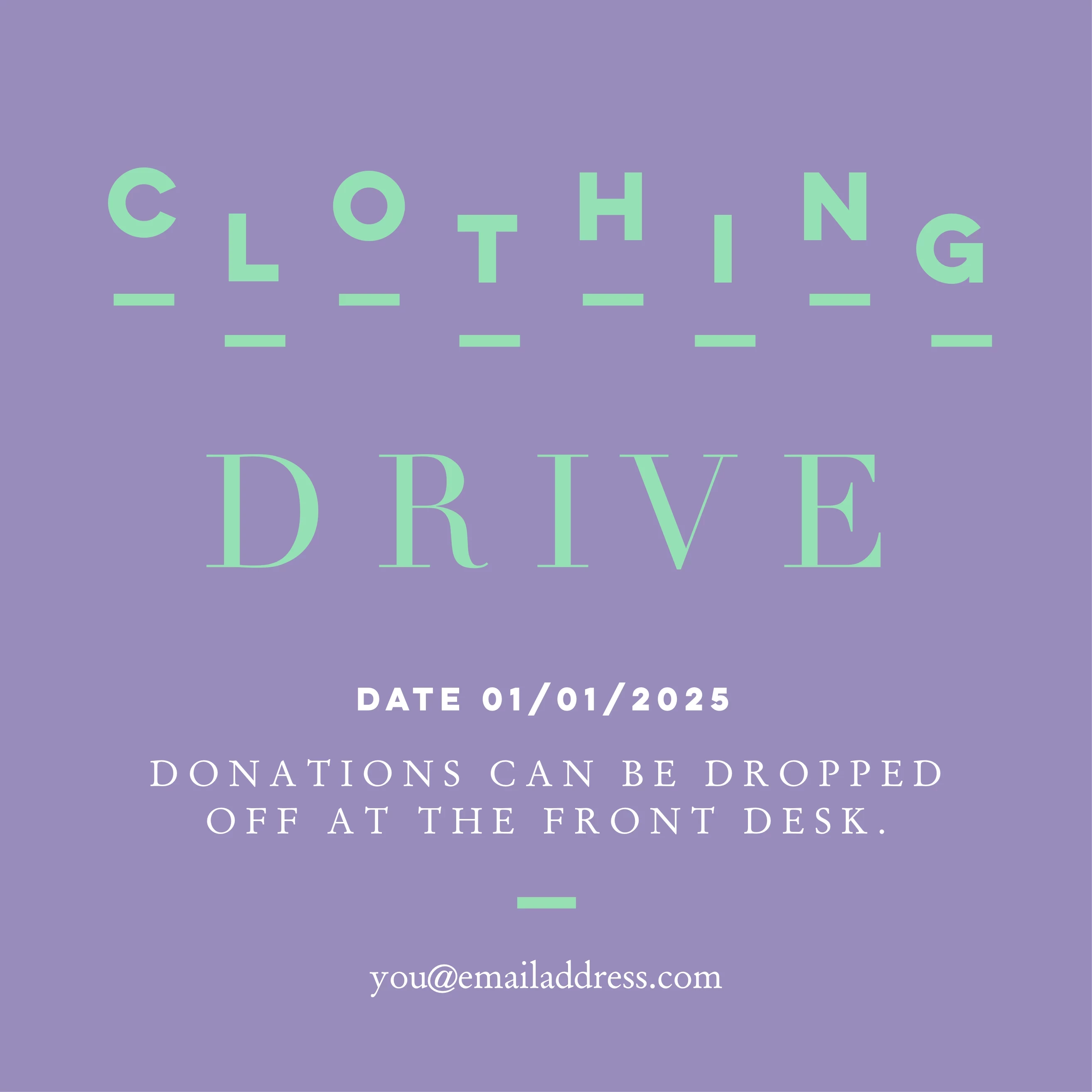 Funky Clothing Drive