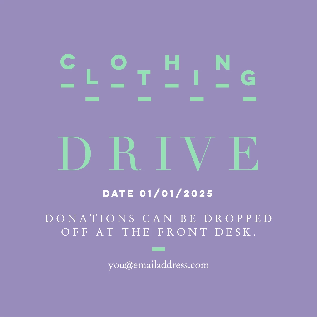 Funky Clothing Drive