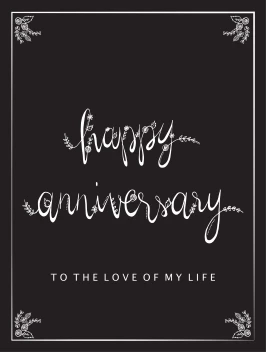 Happy Anniversary Calligraphy