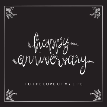 Happy Anniversary Calligraphy