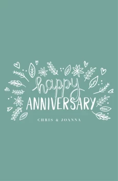 Happy Anniversary Leaves