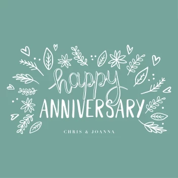 Happy Anniversary Leaves
