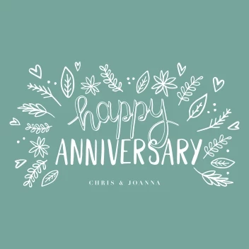 Happy Anniversary Leaves