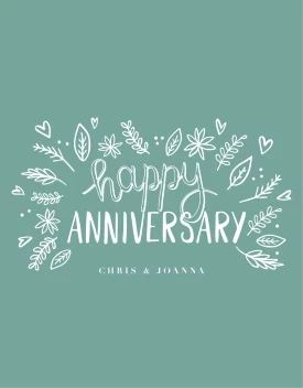 Happy Anniversary Leaves
