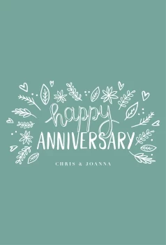 Happy  Anniversary Leaves