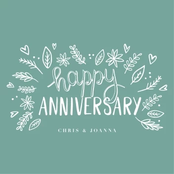 Happy Anniversary Leaves