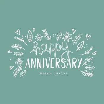 Happy Anniversary Leaves