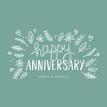 Happy Anniversary Leaves