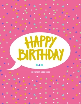 Happy Birthday Confetti