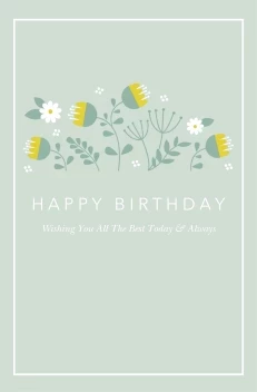 Happy Birthday Floral