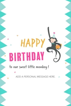 Happy Birthday Monkey