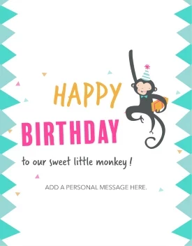 Happy Birthday Monkey