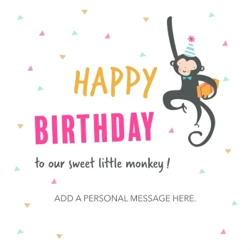 Happy Birthday Monkey