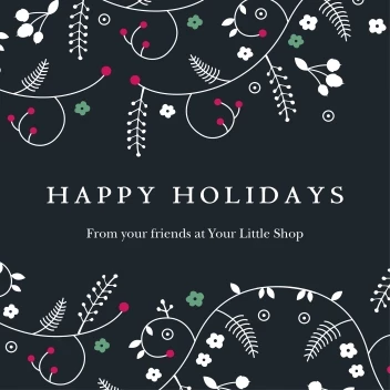 Happy Holidays Floral