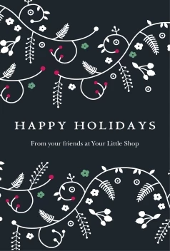 Happy Holidays Floral