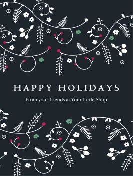 Happy Holidays Floral