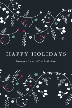 Happy Holidays Floral