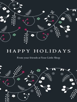 Happy Holidays Floral