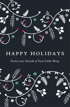 Happy Holidays Floral