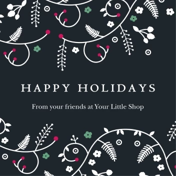 Happy Holidays Floral