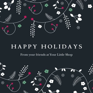 Happy Holidays Floral