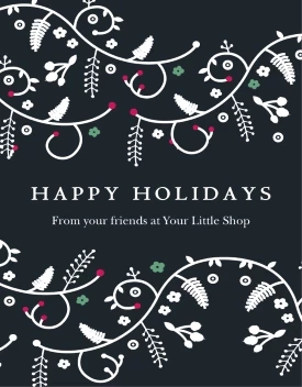 Happy Holidays Floral