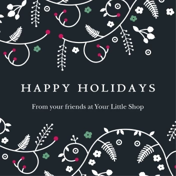 Happy Holidays Floral