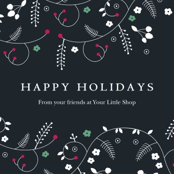 Happy Holidays Floral