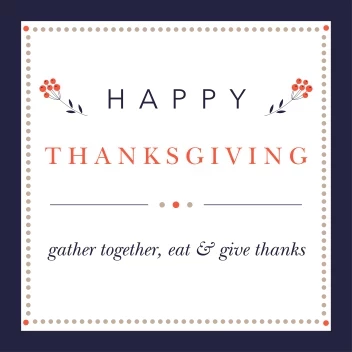 Happy Thanksgiving