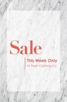 Sale with Marble