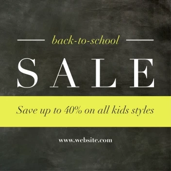Back 2 School Chalkboard