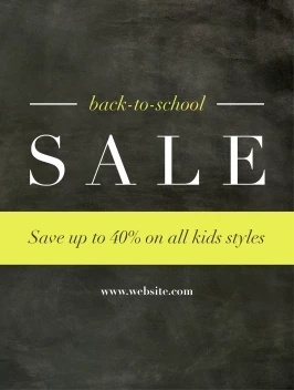 Back 2 School Chalkboard