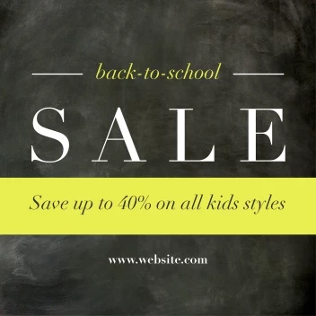 Back 2 School Chalkboard